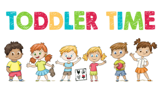 words toddler time with children below it